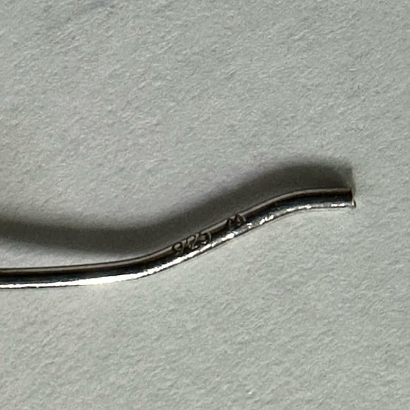 Vintage Interlaced 925 sterling silver hoop earrings - Picture 5 of 5